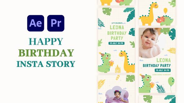 Videohive Birthday Party Instagram Story
