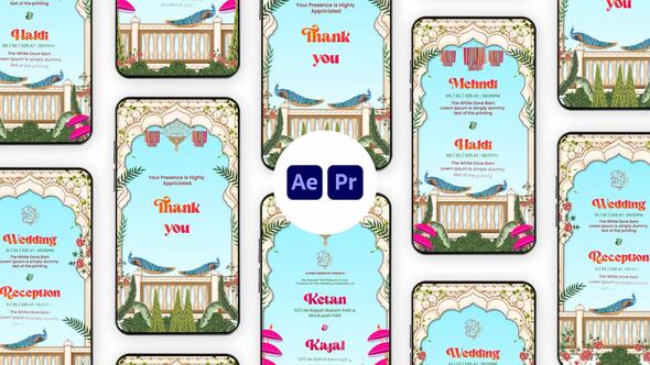 Videohive Traditional Indian Wedding Invitation Instagram Story 57990183