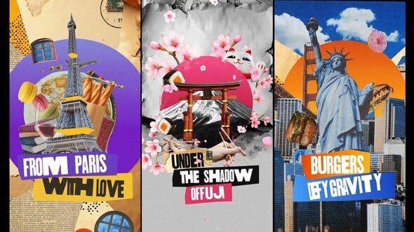 Videohive Travel Collage Stories