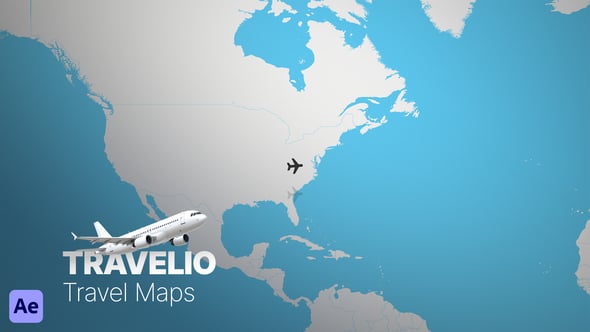 Videohive Travelio | Travel Maps