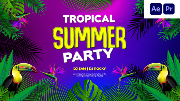 Videohive Tropical Summer Party Intro