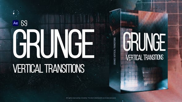 Videohive Vertical Grunge Transitions – TikTok, Reels, Shorts, Stories
