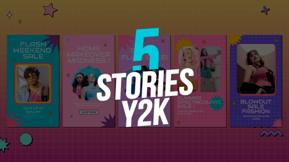 Videohive 5 Y2K Stories