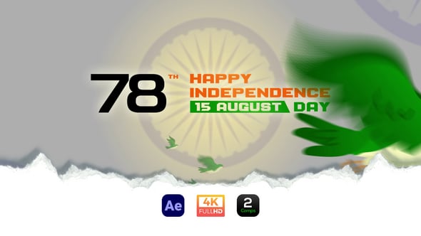 Videohive India Independence Day Opener – 15 August AE Intro
