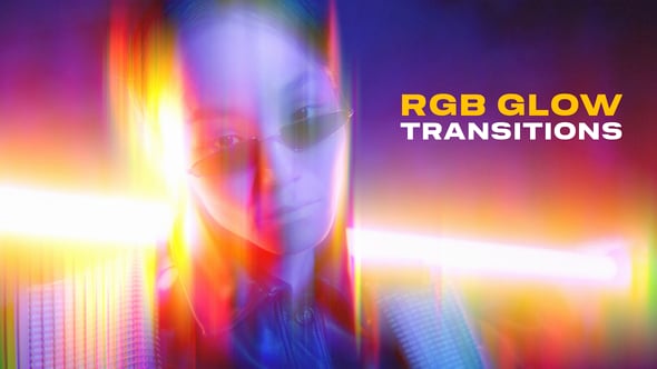 Videohive RGB Glow Transitions | After Effects