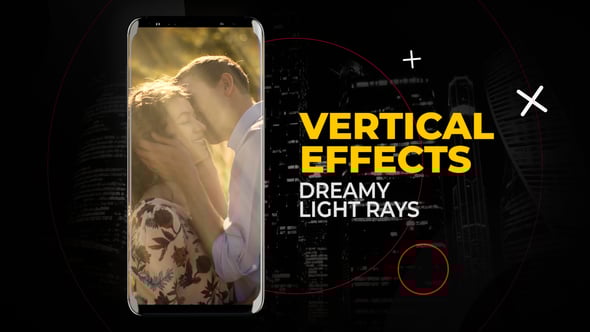 Videohive Vertical Dreamy Light Rays Effects | After Effects