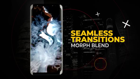 Videohive Vertical Morph Blend Transitions | After Effects