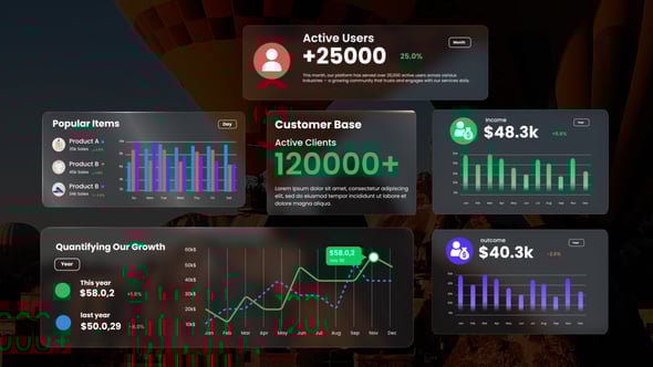 Videohive Counter Infographic Pack
