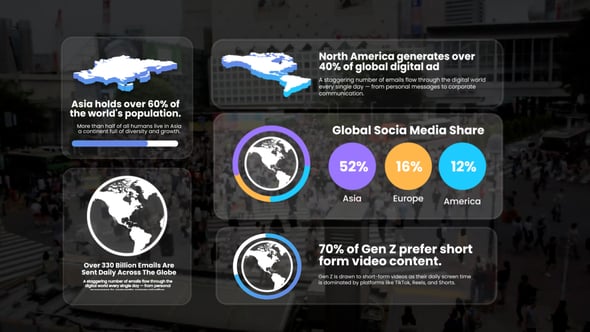Videohive World Maps Infographic
