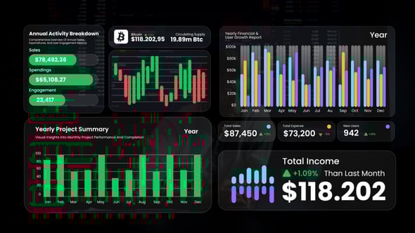 Videohive Row & Column Bar Chart After Efect