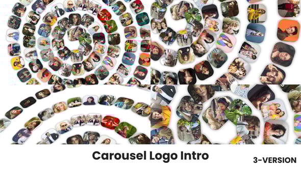 Videohive Carousel Logo Intro | Smooth Rotation Reveal | Stylish Carousel Logo Opener – Fast & Simple