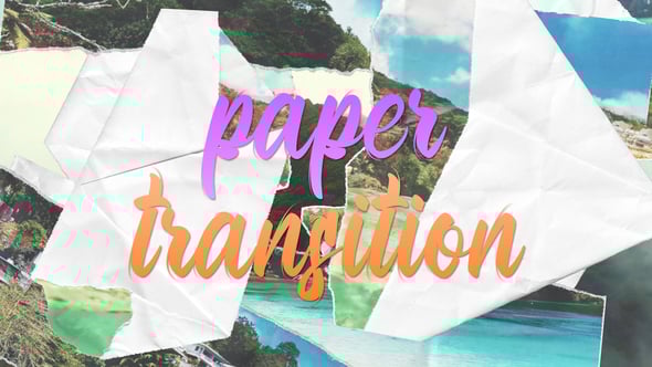 Videohive Paper Transition 58872467