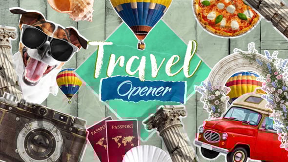 Videohive Travel Stop Motion Opener