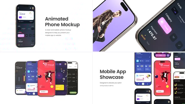 Videohive Phone App Promo Mockup