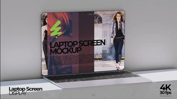 Videohive Laptop Screen Mockup 59027363