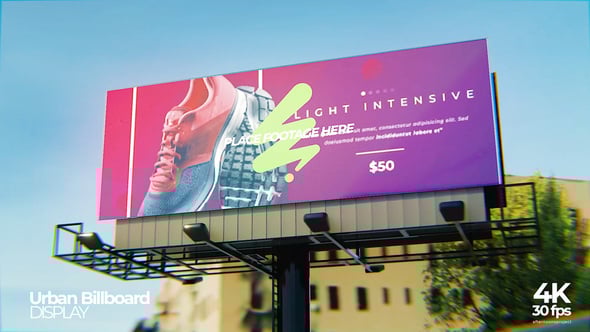 Videohive Urban Street Billboard Mockup 58656562