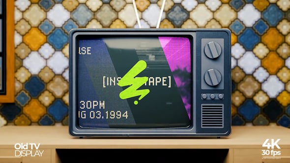 Videohive Old TV Mockup Display 57922516
