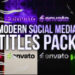 Videohive 8 Modern Social Media Titles Pack