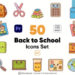 Videohive Back To School Icon Set For Premiere Pro