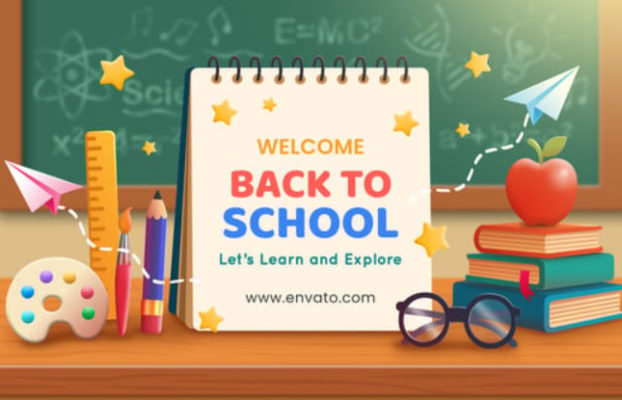 Videohive Back to School Intro + Royalty Free Music