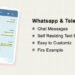 Videohive Chat Messages | Whatsapp & Telegram