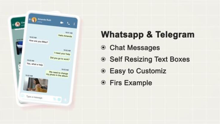 Videohive Chat Messages | Whatsapp & Telegram