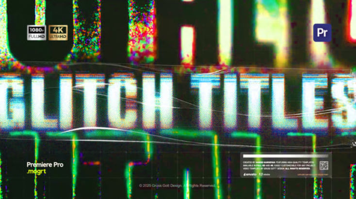 Videohive Glitch Titles Text Presets