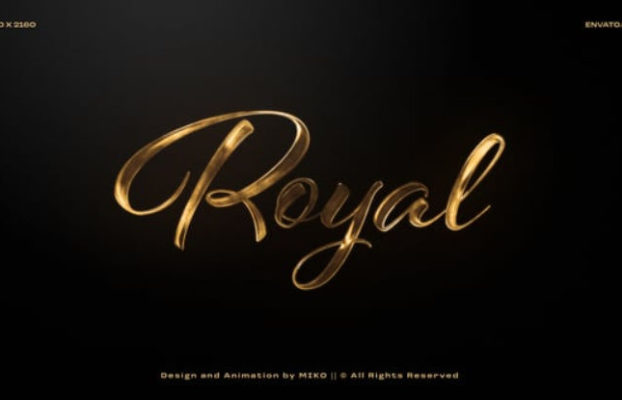 Videohive Gold Logo Intro For After Effects