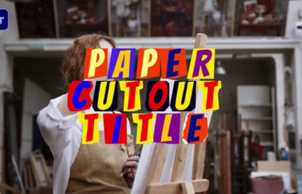Videohive Paper Cutout Title