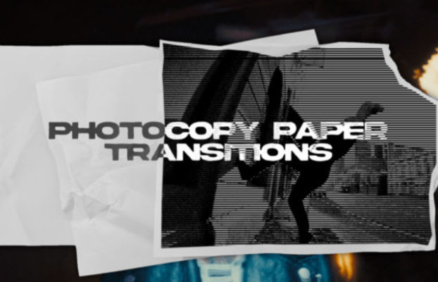 Videohive Photocopy Paper Transitions