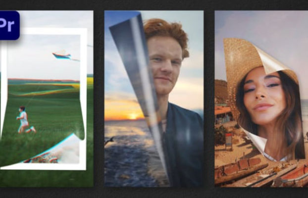 Videohive Vertical Page Turn Reel Slideshow | Premiere Pro