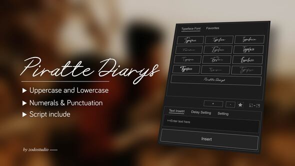 Videohive Animated Typeface – Piratte Diarys