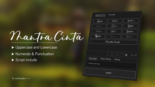 Videohive Animated Typeface – Mantra Cinta