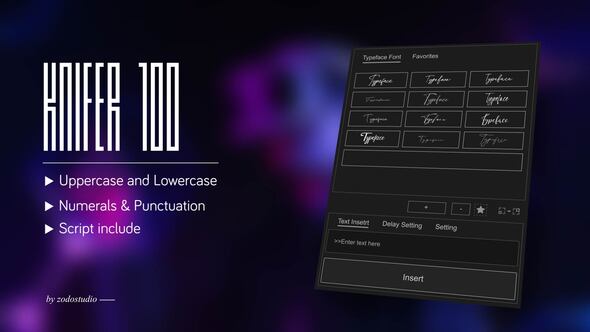 Videohive Animated Typeface – Knifer 100