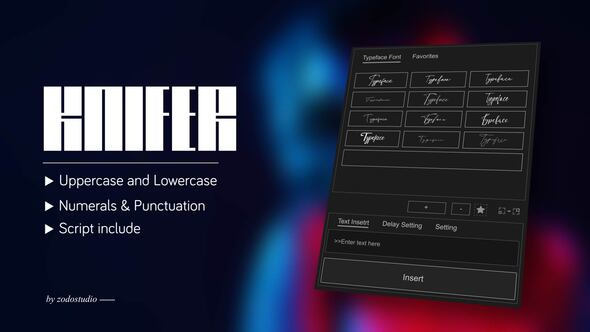 Videohive Animated Typeface – Knifer 600