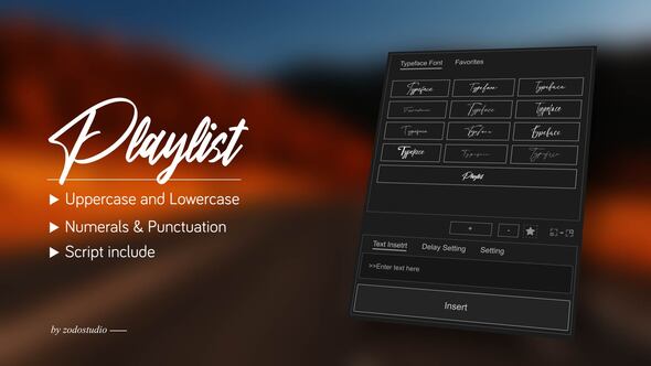 Videohive Animated Typeface – Playlist