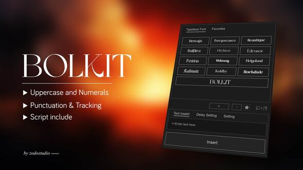 Videohive Animated Typeface – Bolkit Rayek