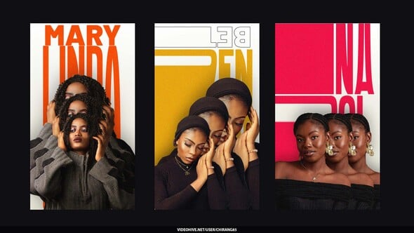 Videohive Glitch Poster Stories 59343892