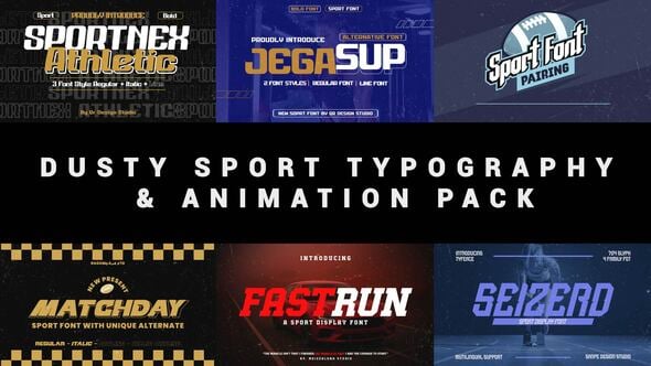 Videohive Dusty Sport Typography & Animation Pack