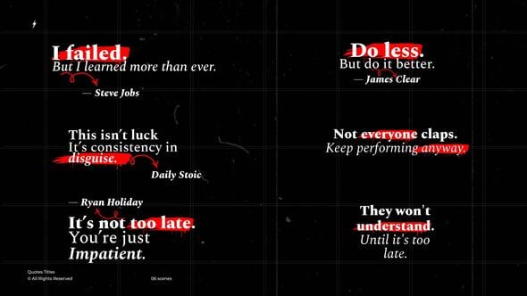 Videohive Quotes Titles +RGB | After Effects