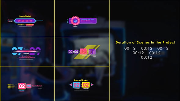 Videohive Digital Countdown Numbers & Timer Toolkit