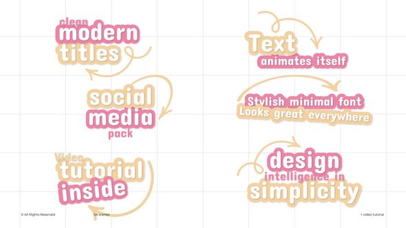 Videohive 3D Social Media Titles | After Effects