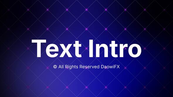 Videohive AI Text Intro 59504795