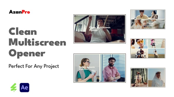 Videohive Clean Multiscreen Opener