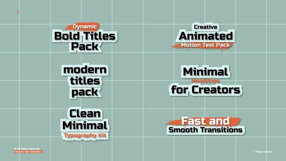 Videohive Modern Text Animation 2.0 | After Effects