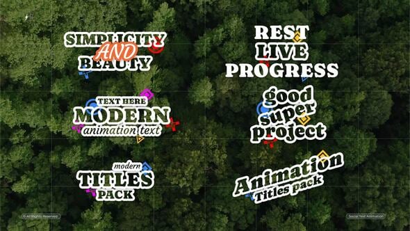 Videohive Social Text Animation | After Effects