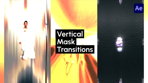 Videohive Vertical Mask Transitions