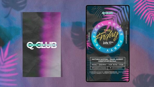 Videohive Animated Nightclub Flyer Template 59486041