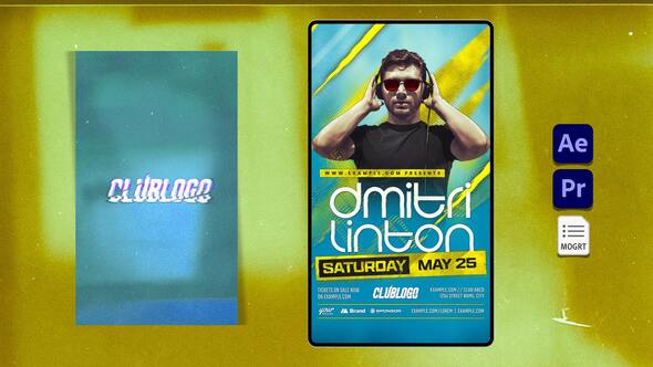 Videohive Nightclub Flyer Animated Video Template