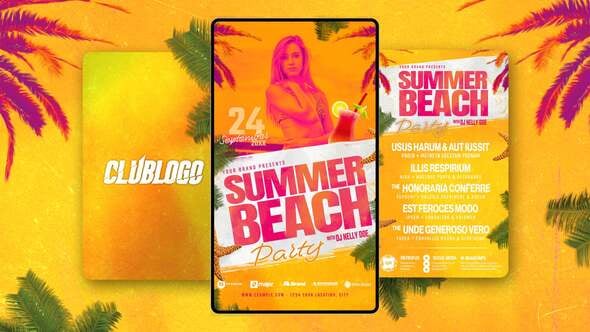 Videohive Animated Nightclub Flyer Template 59252381